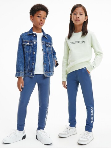 Calvin Klein Jeans Tapered Sporthose in Blau