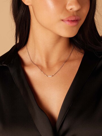 Lucardi Necklace 'Chic' in Silver: front