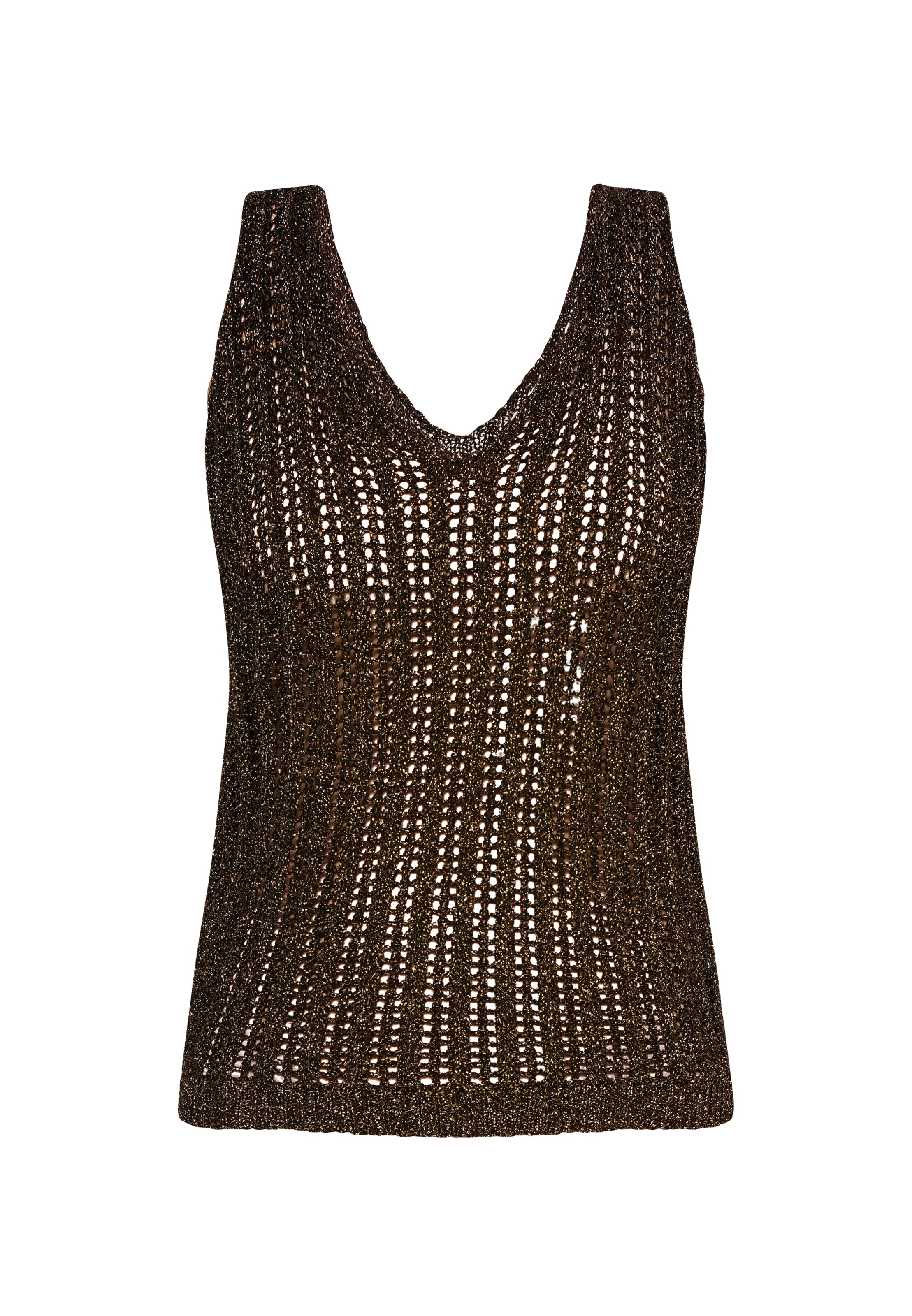 faina Вязаный топ в Черный: спереди