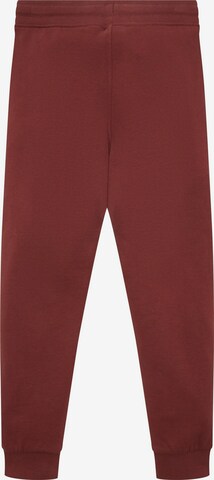 TOM TAILOR Tapered Broek in Rood