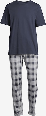 SCHIESSER Pajama short 'Night & Home' in Grey: front