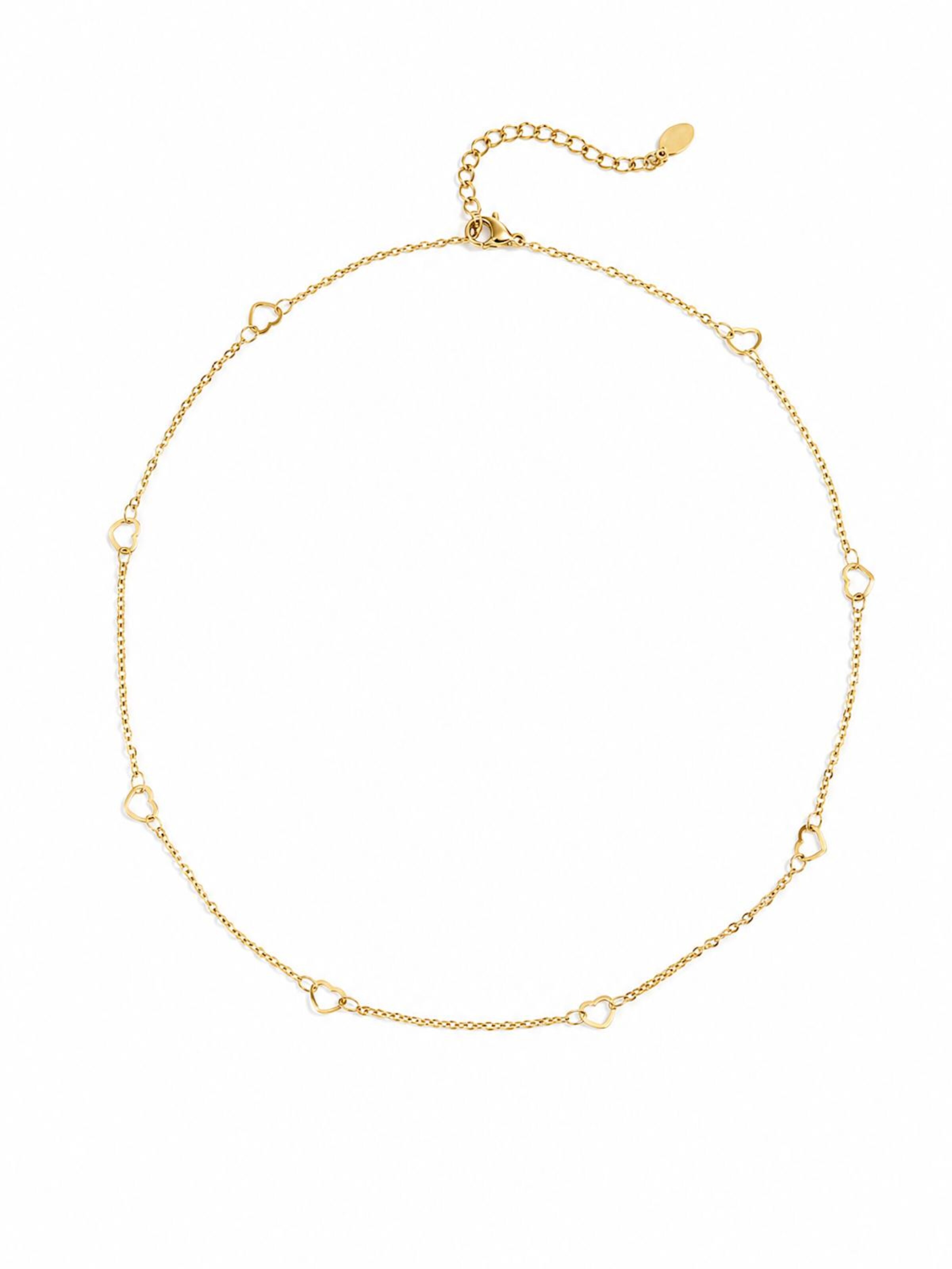 Cala Rose Ketting 'HEARTLINE' in 37- 41 cm in de kleur Goud, Productweergave