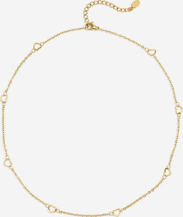 Cala Rose Kette 'HEARTLINE' in Gold: Vorderseite