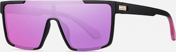 VEYREY Sonnenbrille 'Halber Rahmen Sonnenbrillen Tupirit' in Schwarz: Vorderseite