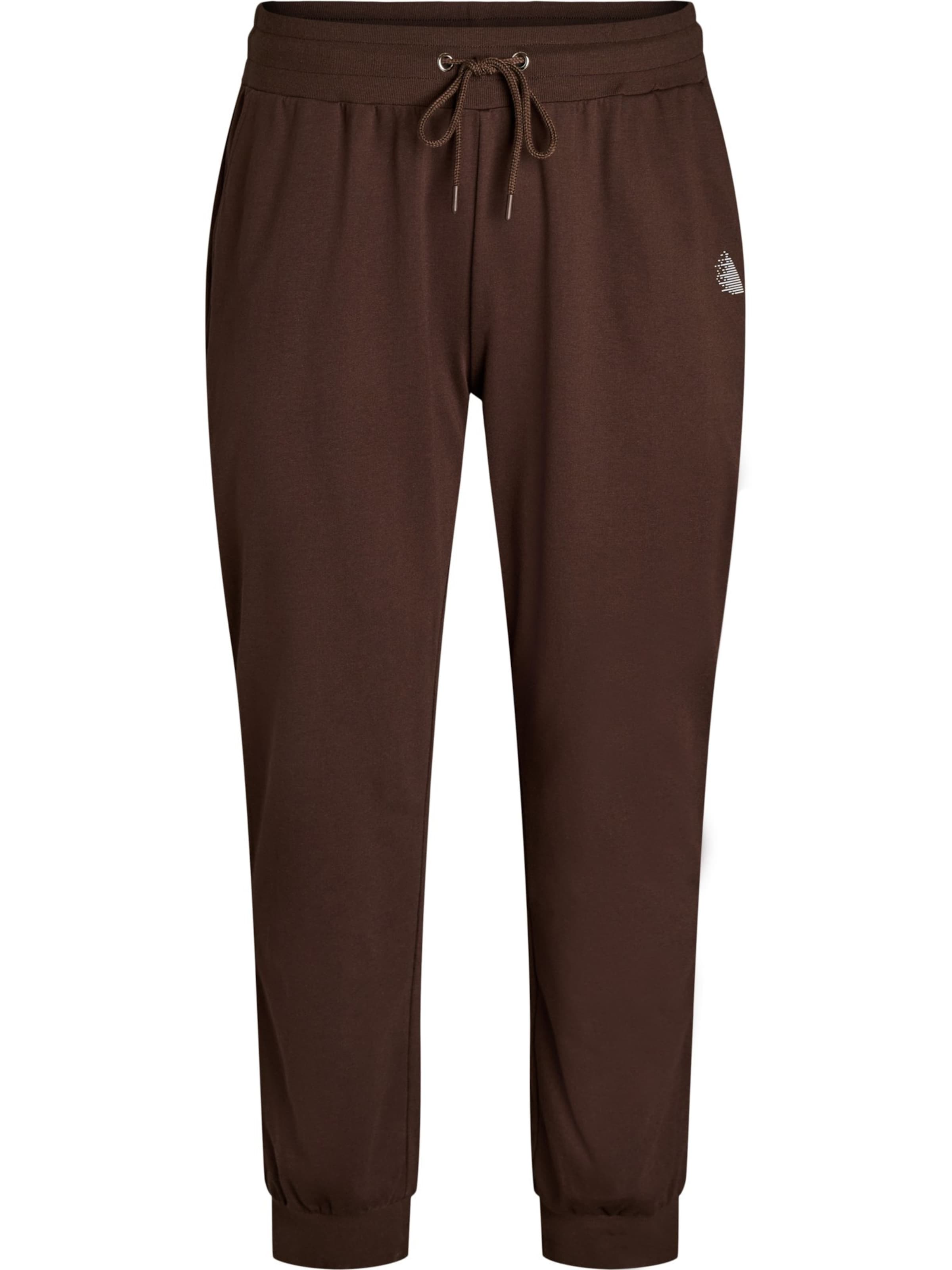 Active by ZizziTapered Hlače 'Abasic' - smeđa boja: prednji dio