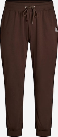 Active by ZizziTapered Hlače 'Abasic' - smeđa boja: prednji dio
