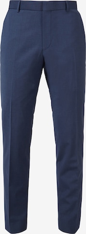 Ted Baker Slim fit Pleated Pants 'Panama' in Blue: front