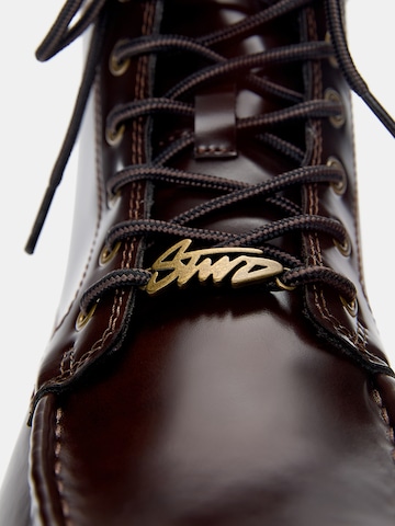 Bottines à lacets Pull&Bear en marron