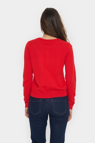 SAINT TROPEZ Cardigan 'Valentina' i rød