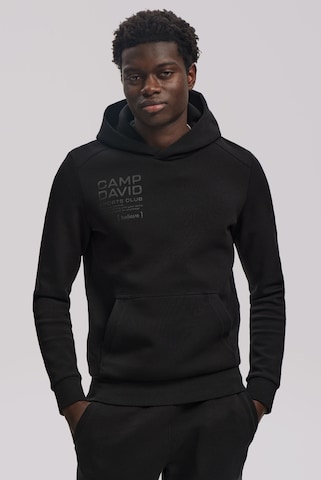 CAMP DAVID Sweatshirt in Schwarz: Vorderseite