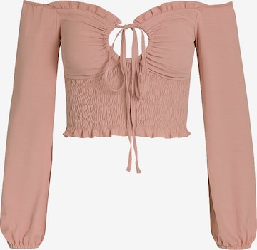 Chemisier Elara en rose : devant