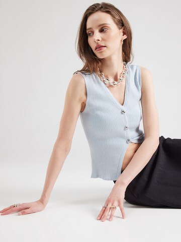 Gilet 'PCAVA' PIECES en bleu : devant