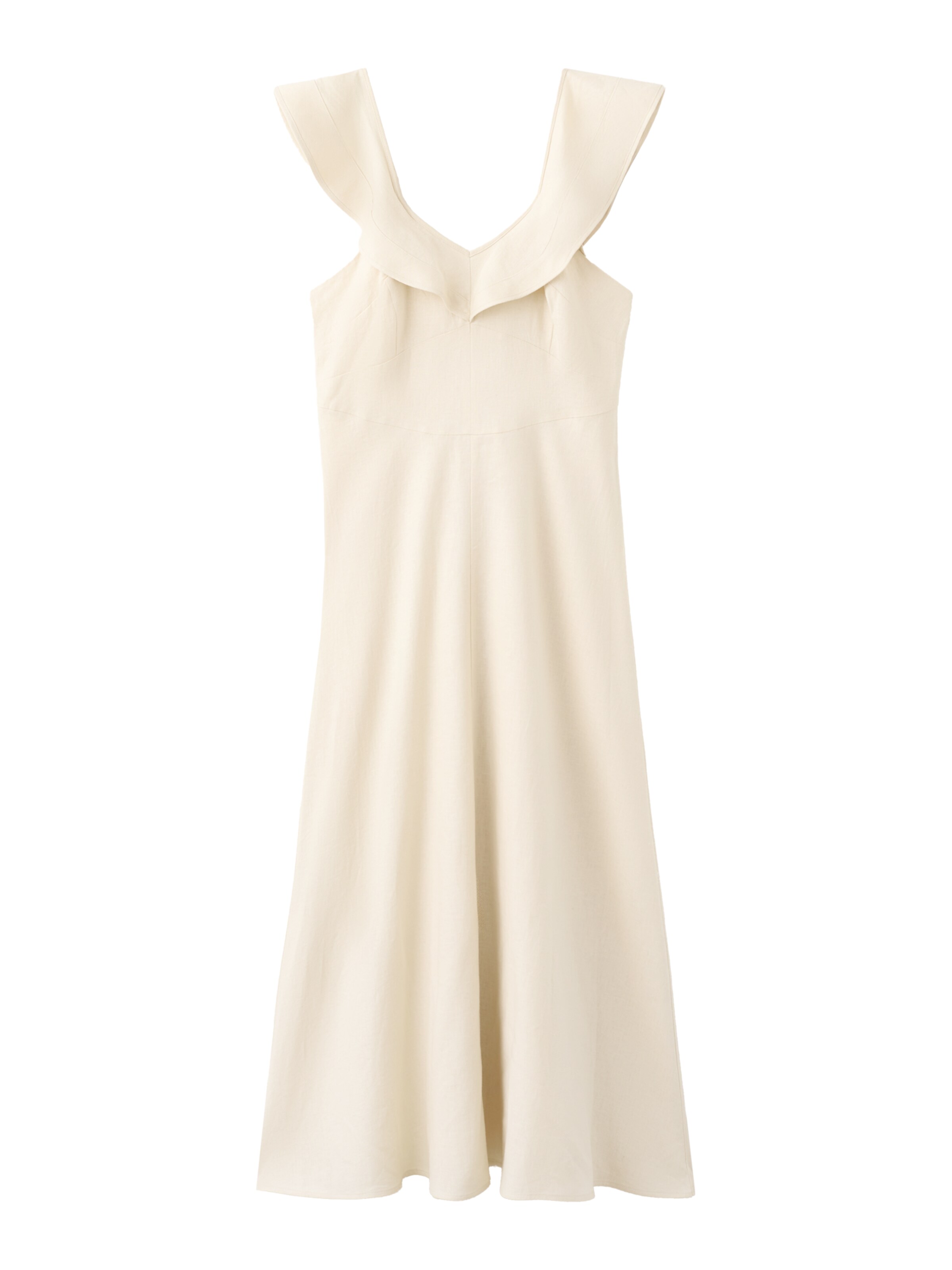 Robe 'VOLA' MANGO en beige : devant