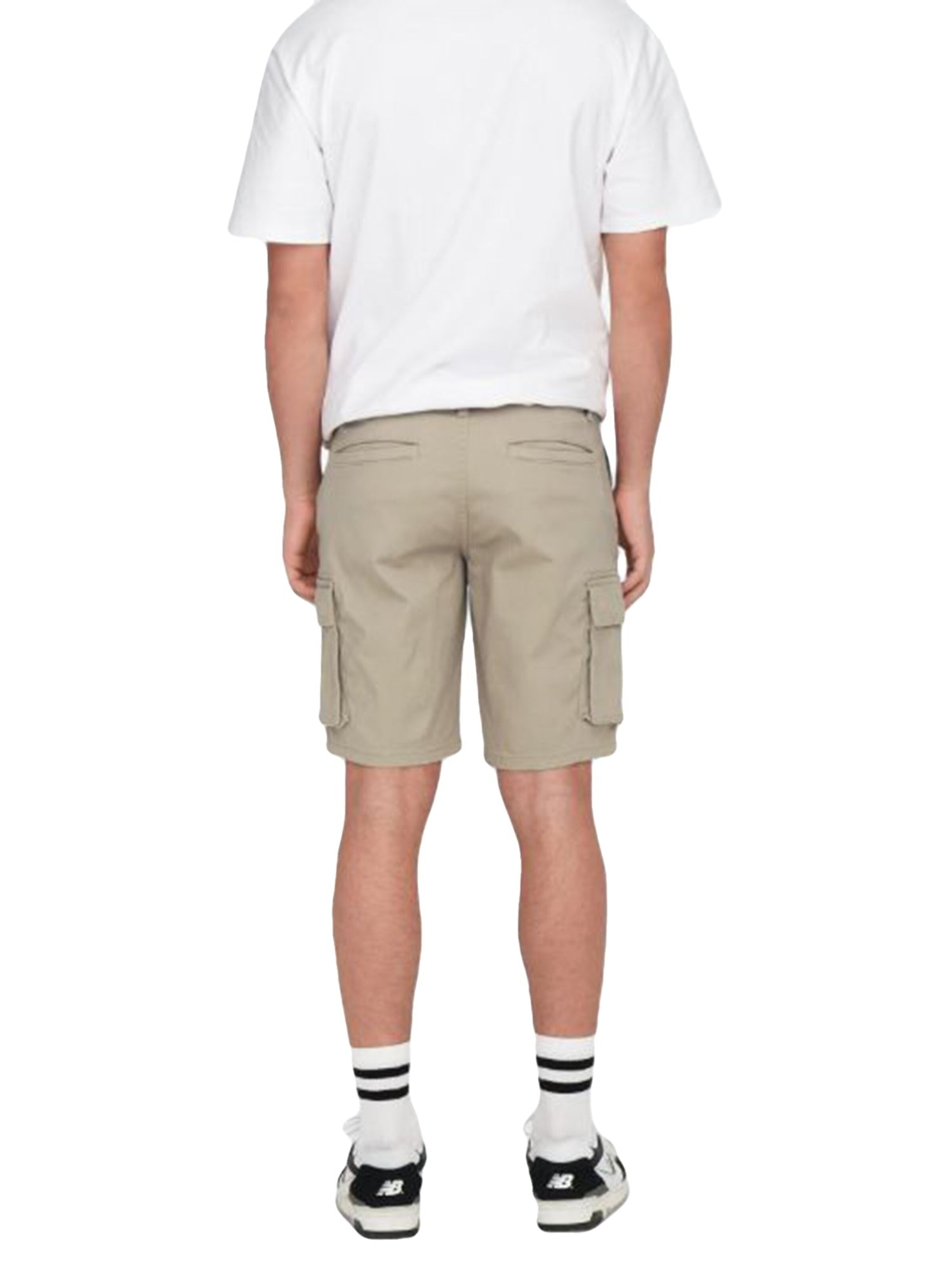 Only & Sons Baggy Bukser 'ONSCAM STAGE CARGO SHORTS PK 6689 NOOS CHINCHILLA' i beige