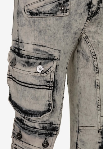 CIPO & BAXX Skinny Cargo Jeans 'Hunter' in Grey