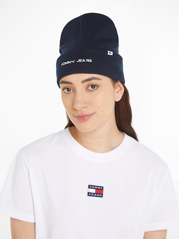 Tommy Jeans Beanie in Blue: front