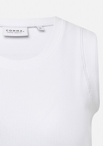 Haut comma casual identity en blanc