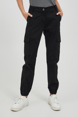 Oxmo Tapered Cargohose in Schwarz: predná strana