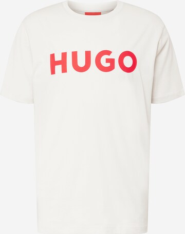 HUGO Μπλουζάκι 'Dulivio' σε μπεζ: μπροστά
