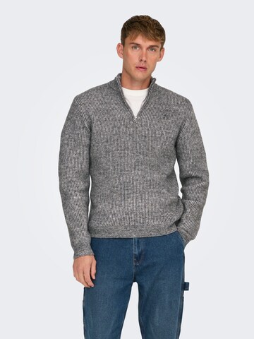 Only & Sons Pullover 'ONSTegan' i grå: forside