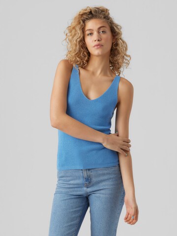 VERO MODA - Top de punto 'NEW LEX' en azul: frente