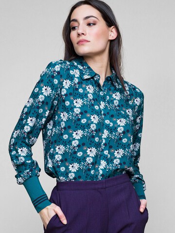 4funkyflavours Blouse 'All I Need Is You' in Blauw: voorkant