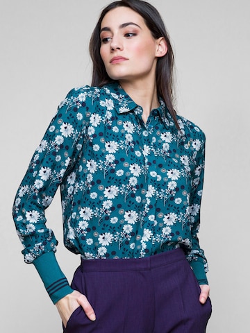 4funkyflavours Blouse 'All I Need Is You' in Blauw: voorkant