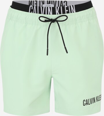 Calvin Klein Swimwear Board Shorts 'Intense Power' in Green: front