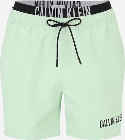 Calvin Klein Swimwear Shorts de bain 'Intense Power' en gris clair / menthe / noir, Vue avec produit