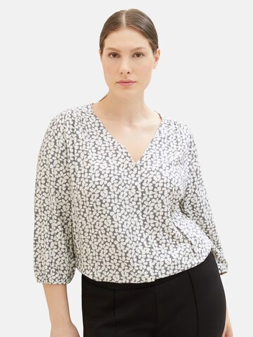 Tom Tailor Women + Blouse in Grey