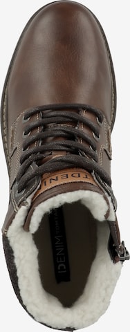 TOM TAILOR DENIM Lace-Up Boots in Brown