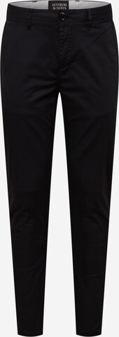 SCOTCH & SODA Slimfit Chinobyxa 'Stuart' i svart: framsida