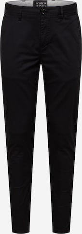 Coupe slim Pantalon chino 'Stuart' SCOTCH & SODA en noir : devant