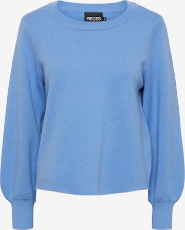 PIECES Пуловер 'Jenna' в синьо: отпред