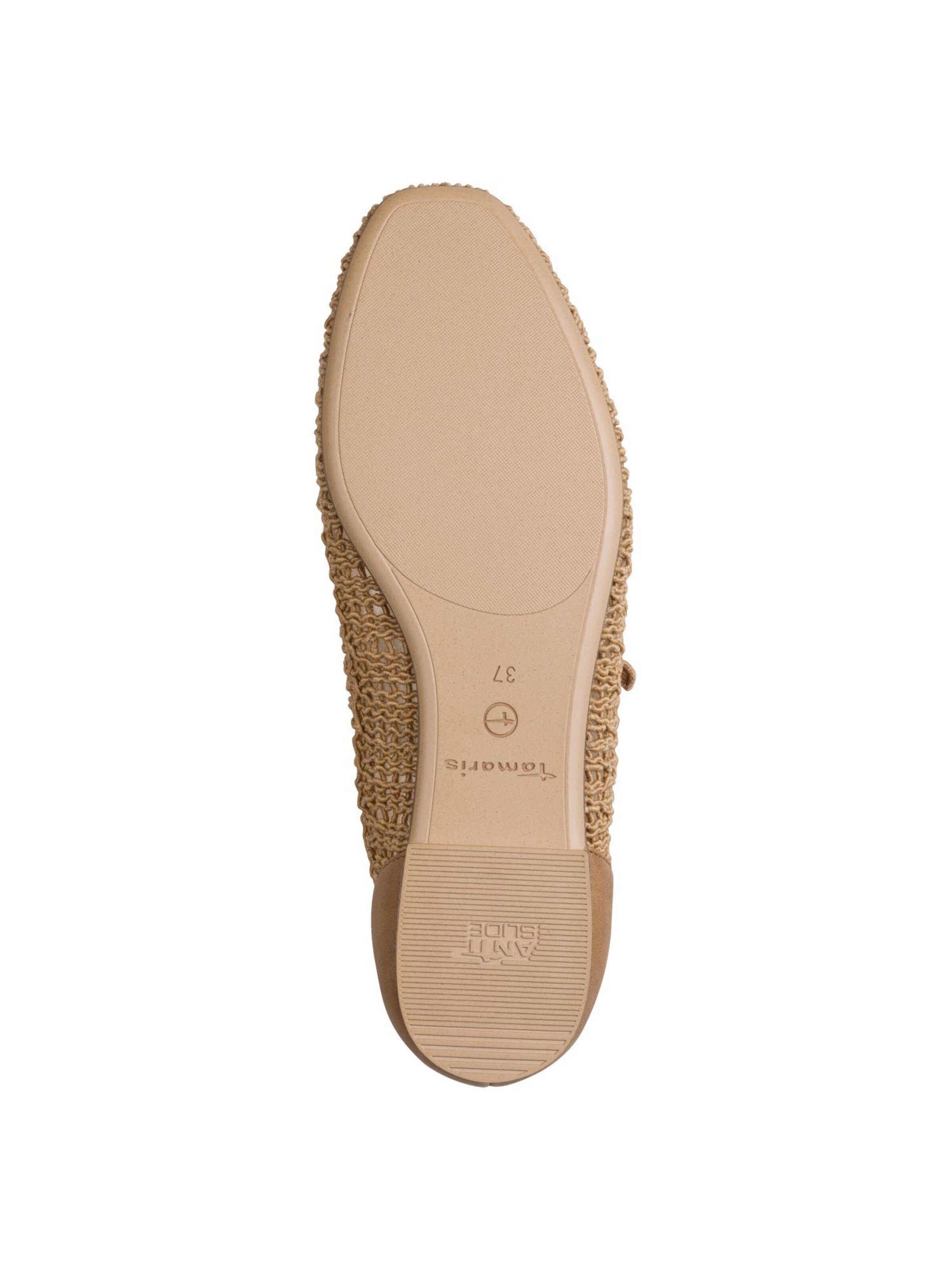 Ballerines à lanières Tamaris en beige