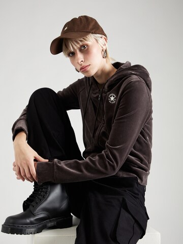 CONVERSE Sweat jacket 'CHUCK TAYLOR' in Brown