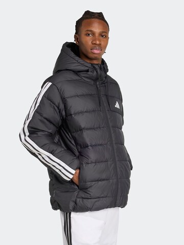 ADIDAS SPORTSWEAR Αθλητικό μπουφάν 'ESS' σε μαύρο: μπροστά