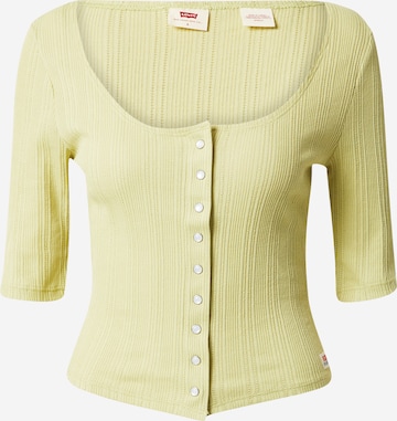 LEVI'S ® Shirt 'Dry Goods Pointelle Top' in Yellow: front