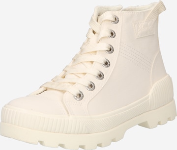 Blowfish Malibu Lace-Up Ankle Boots 'Forever' in White: front