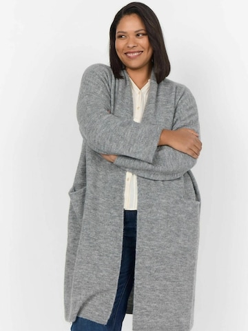 Cardigan 'Tonja' Wasabi Concept en gris : devant
