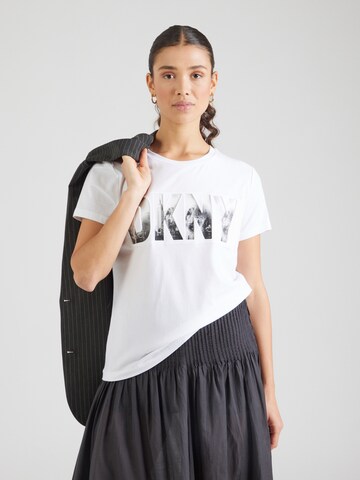 DKNY Shirt 'SKYLINE' in White: front