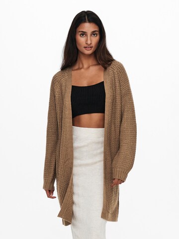 ONLY Knit Cardigan 'Matilda' in Brown: front