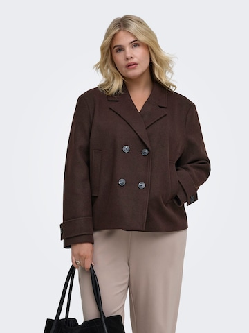 Veste mi-saison 'CARFreja' ONLY Carmakoma en marron : devant