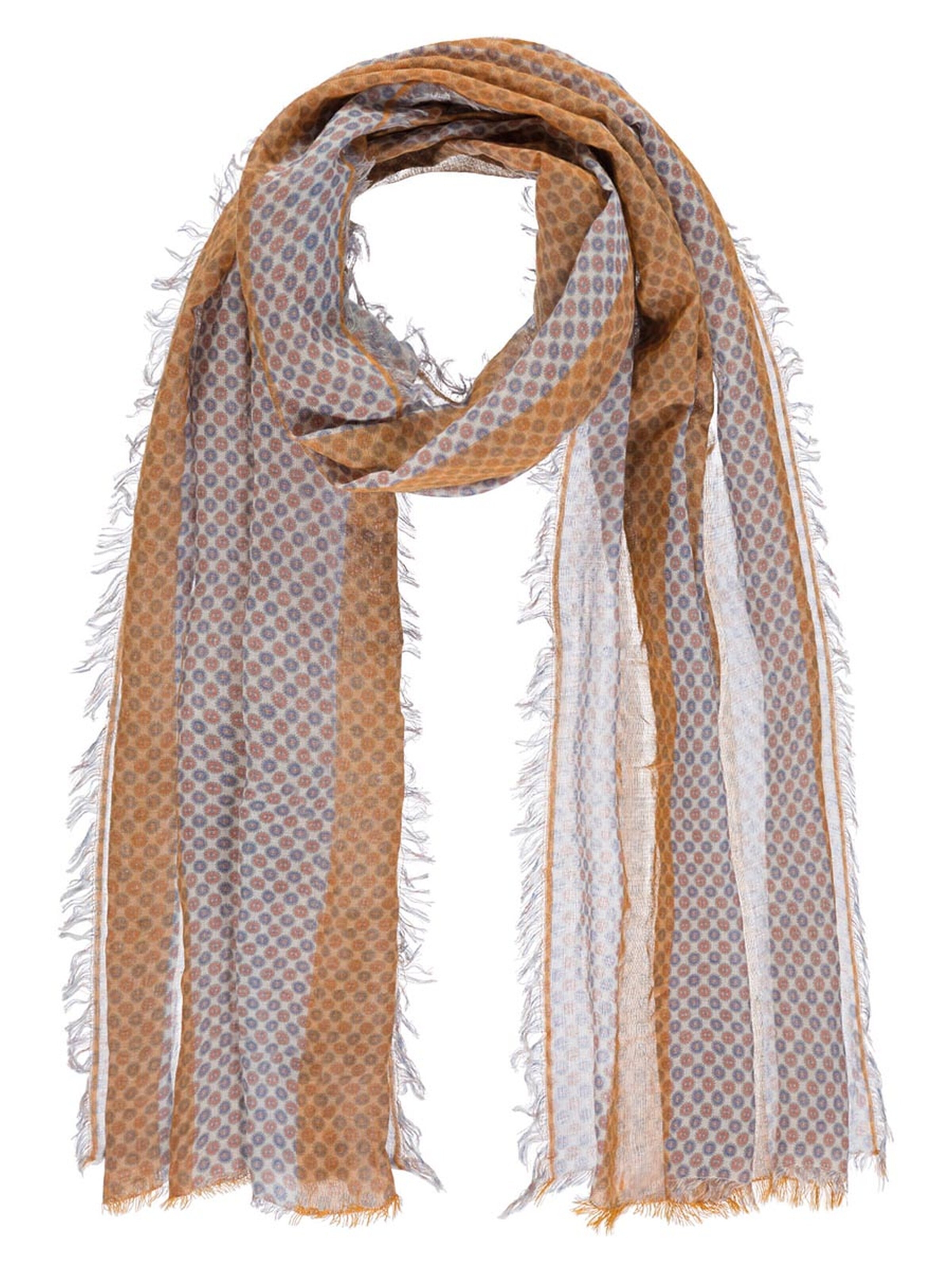 Passigatti Scarf 'Krawattenschal gemustert' in Orange: front