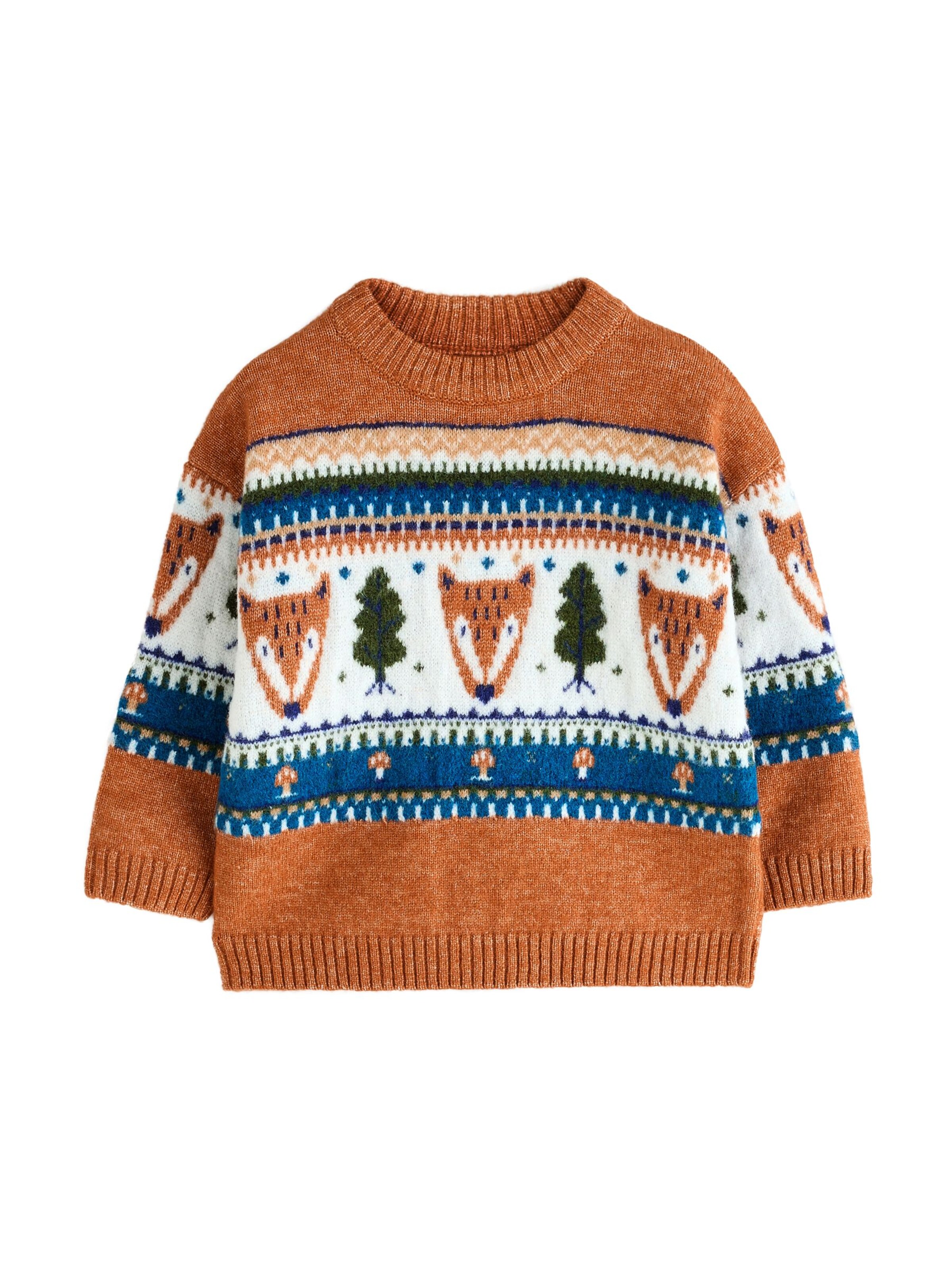 Next Trui in Bruin: voorkant