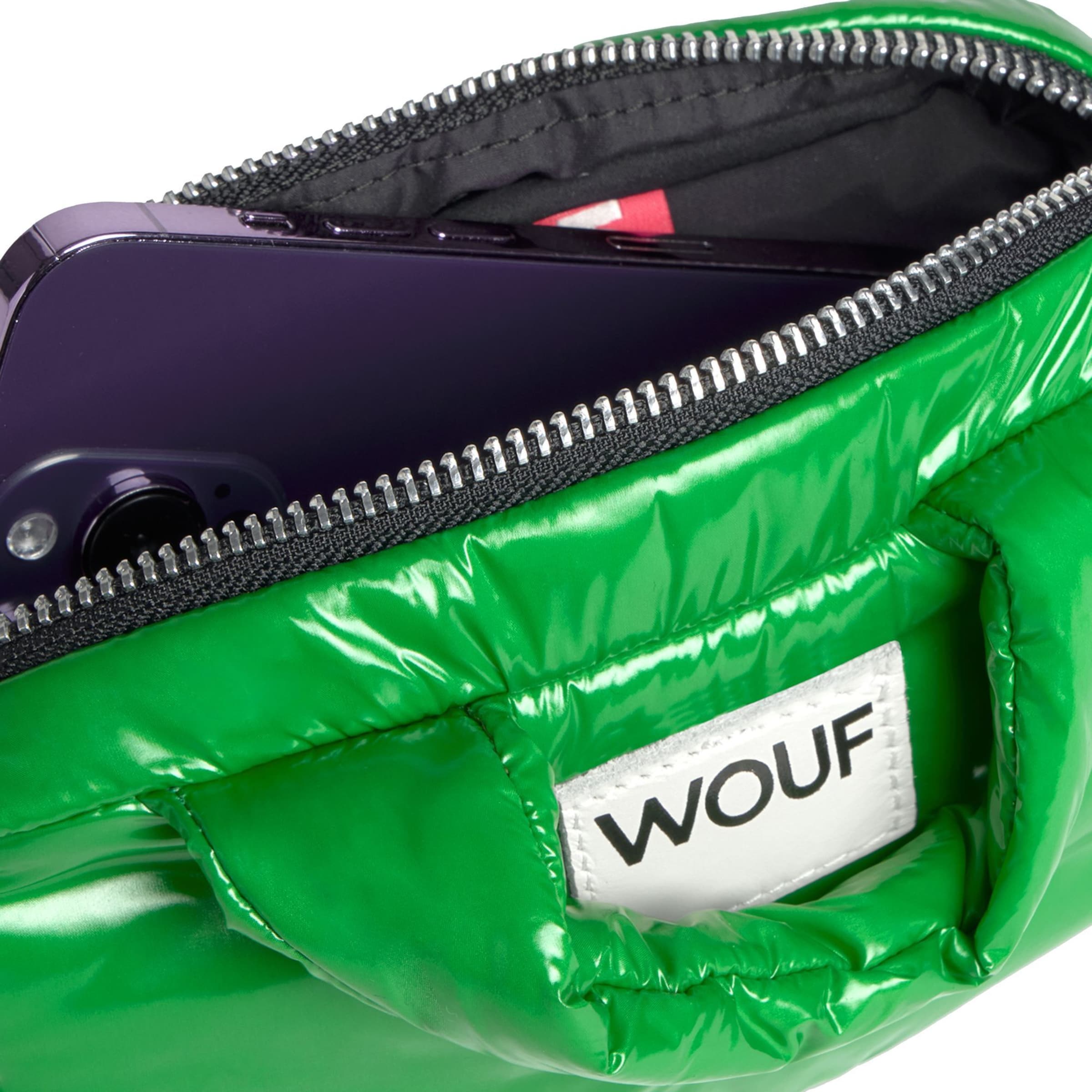 Borsa a mano 'Glossy Mini' di Wouf in verde