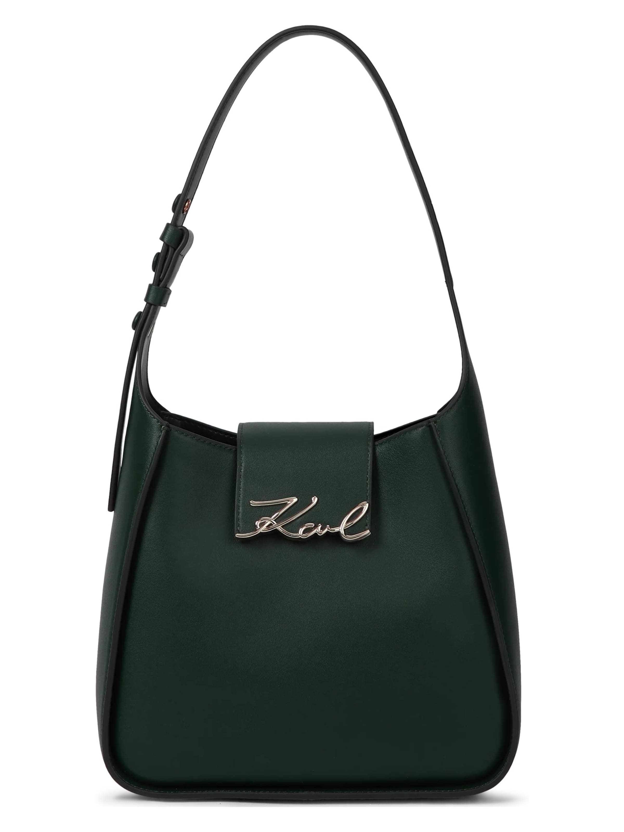 Karl Lagerfeld - Bolso de hombro en verde: frente