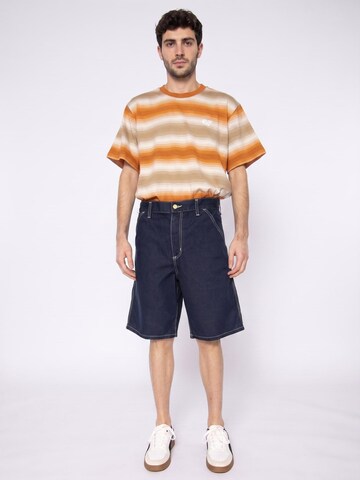 Carhartt WIP Luźne Jeansy 'Simple Short Blue' w kolorze niebieski: przód