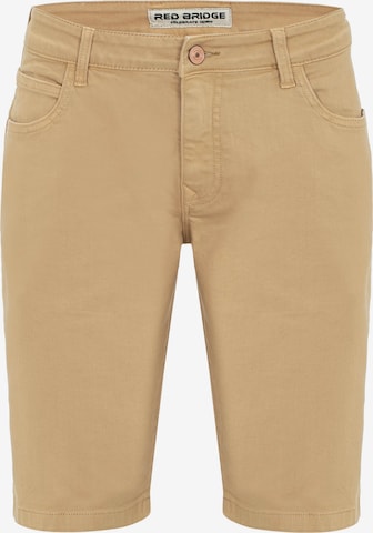 Redbridge Regular Chino Pants 'Rayleigh' in Beige: front