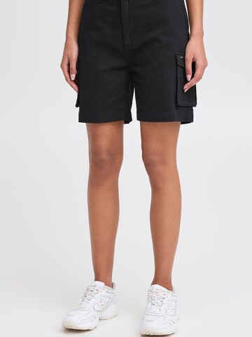 Regular Pantalon cargo 'Kvinne' Oxmo en noir : devant